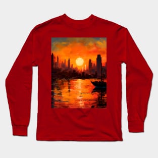 New York sunset Long Sleeve T-Shirt